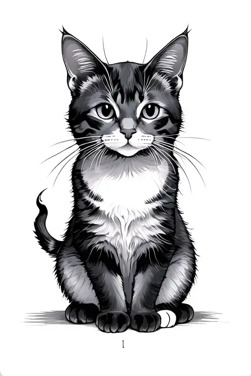 Semicolon Cat Sitting