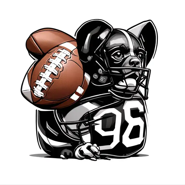 Cooper With Footballs As The O's