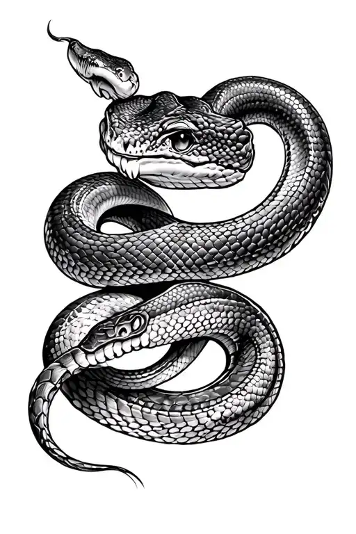 Snake Around The Forearm