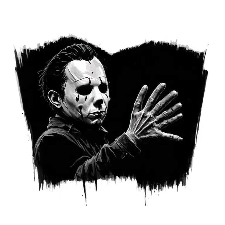 Sketch Book Style Horror With Michael Myers's