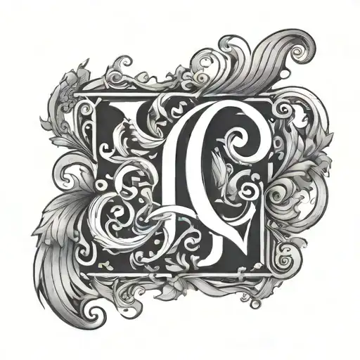 I Want A Cool Dark Type Upperhand Tattoo With D Initial In It