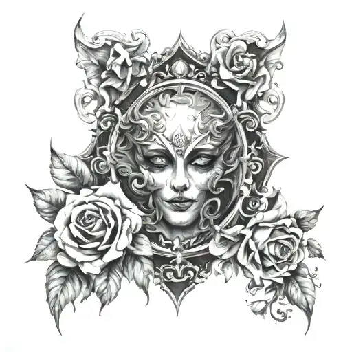 Black And Grey Gothic Inspired