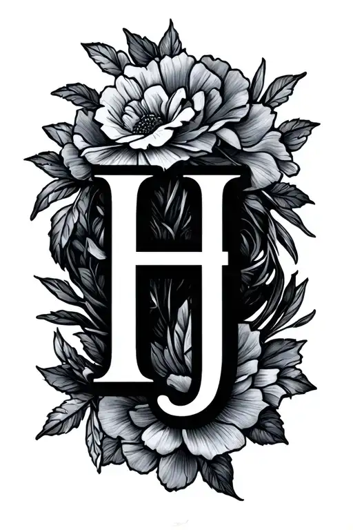 Dainty Initials H T J