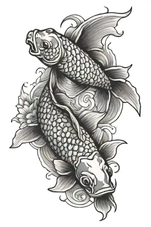 Japanese Oriental Koi Fish