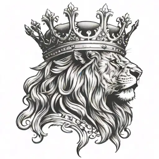 Lion With A Crown