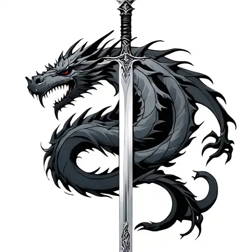 Sword Intertwined Dragon