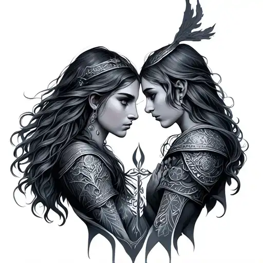 Norse Mythology Tattoo Brother Sister Bond