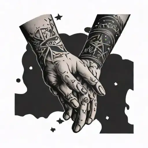 I Love You In Sign Language With Stardust Around It