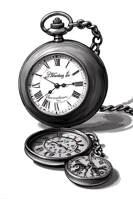 Pocket Watch Birthday For Kids Names