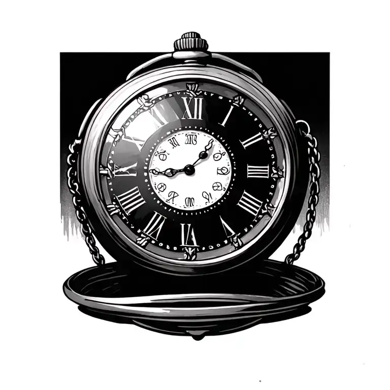 Pocket Watch With Birth Date