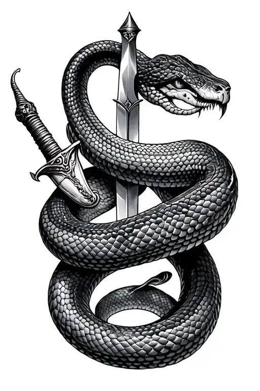Snake And Dagger