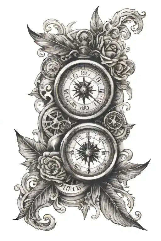 Compass And Clock