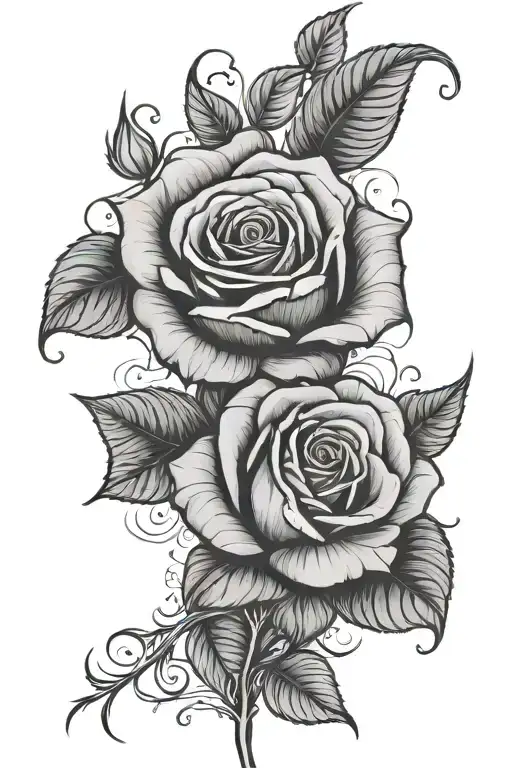 Rose With Name And Date