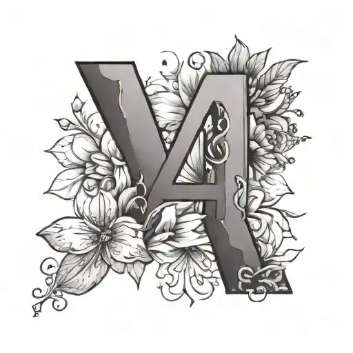 Dainty With Letter A Minimalist