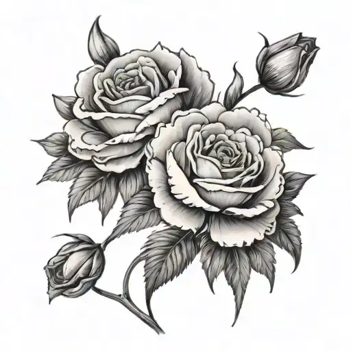 Roses & Tulips Rose Carnations