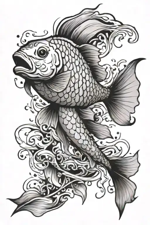 Fish Swimming Upwards Your Leg