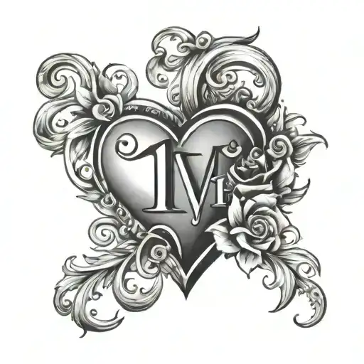 The Combination Of The Number Eleven And Love Heart