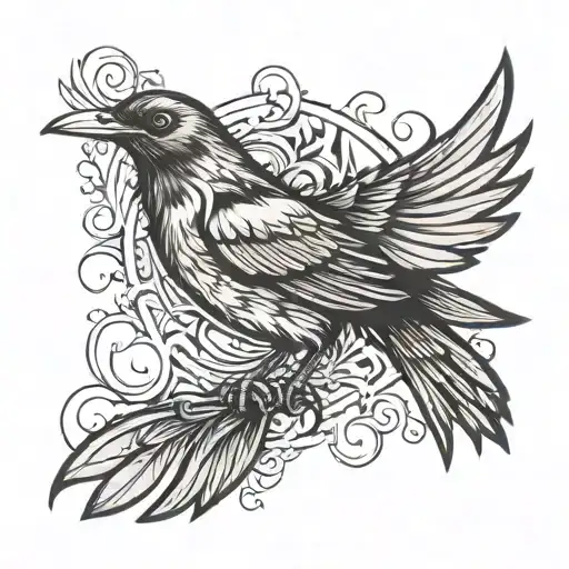 Skinny Guy Tattoo On Wrist That Has The Blackbird Emblem From The Alter Bridge Song Blackbird