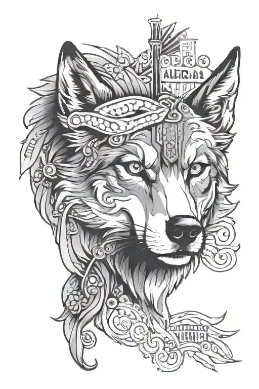 Las Vegas Themed Wolf