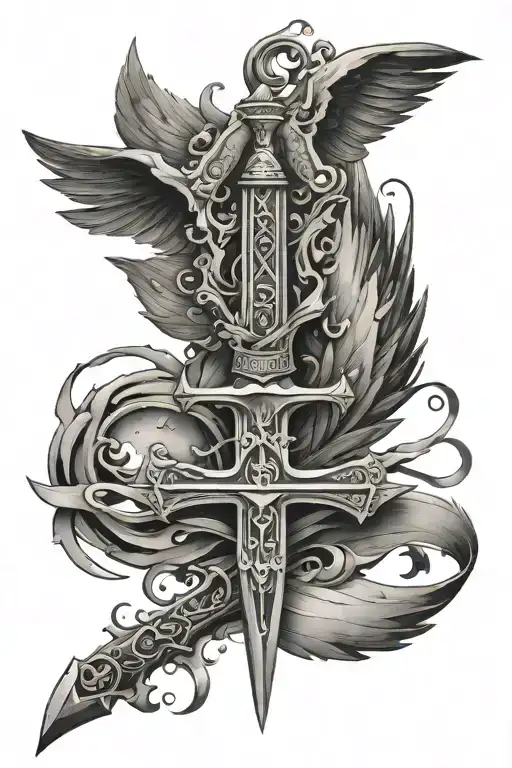 Sword With Wings And Letters Sydgcltv