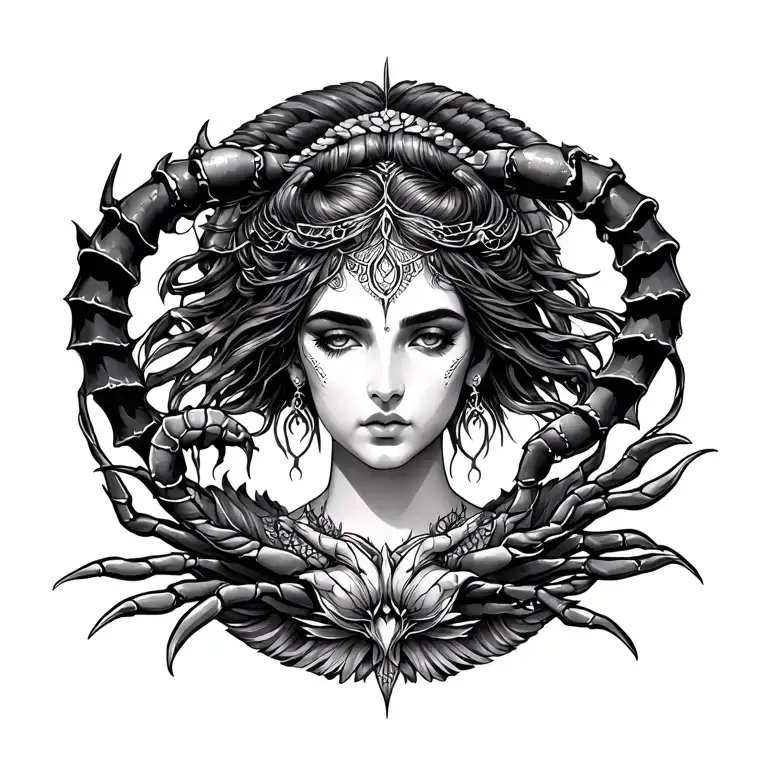 Virgo Godess And Scorpio Zodiac Sign