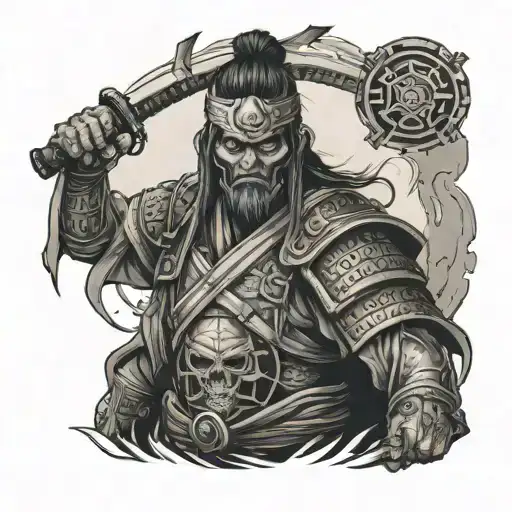 Zombie Samurai And Apocalypse