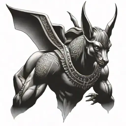 Anubis God Atlas Holding