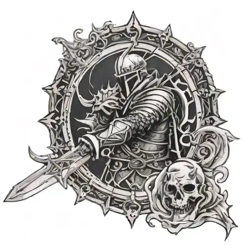 Elden Ring And Dark Souls Patch Work Sleeve