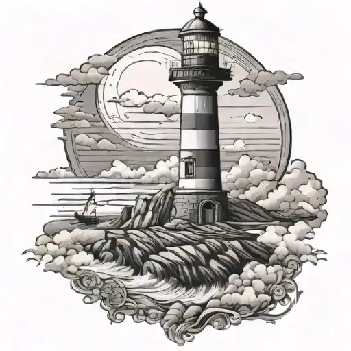 Lighthouse Built From The Name Finn