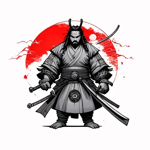 Japanese Warrior Standing