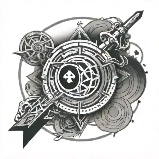 Dishonored Game Symbol With Background Of A Universe