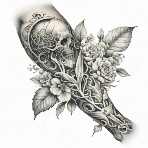 Sleeve In Medical Style Of Realism And