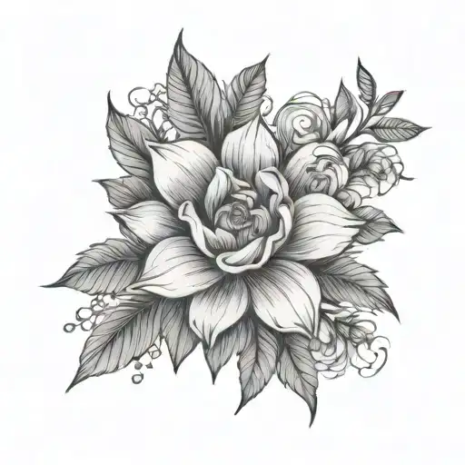 Floral Forearm Half Sleeve Fine Line