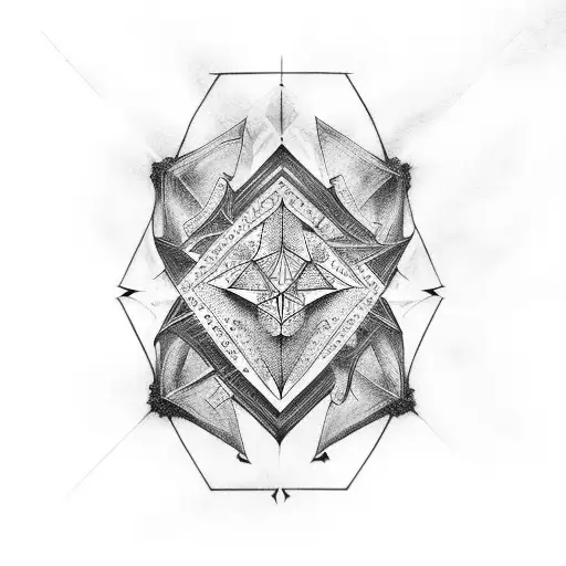 Gothic Geometric Design For Male Chest