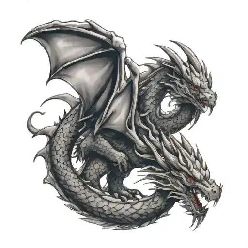 Dragon With Years 2012 And 2024