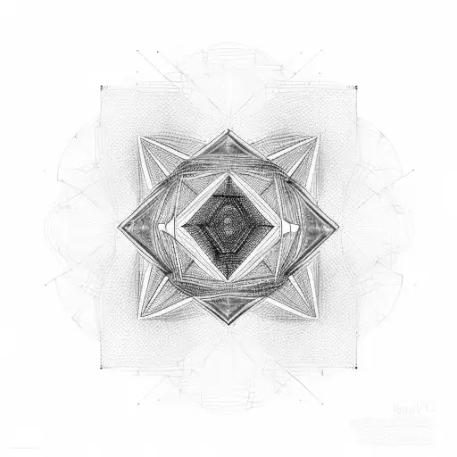 Geometric Abstract Design Inspired By Electronic Circuits