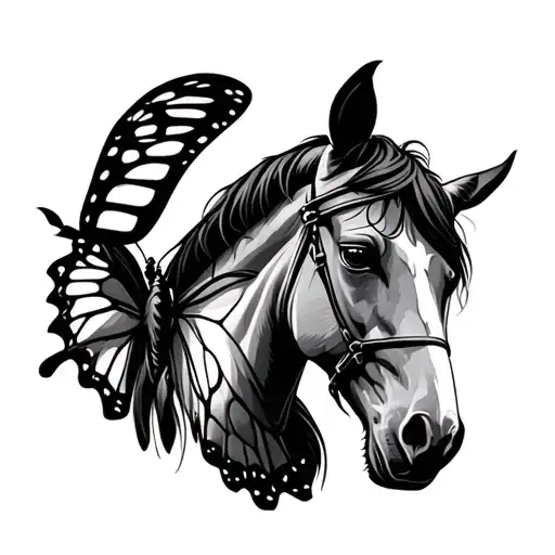 Butterfly Horse F M Inside