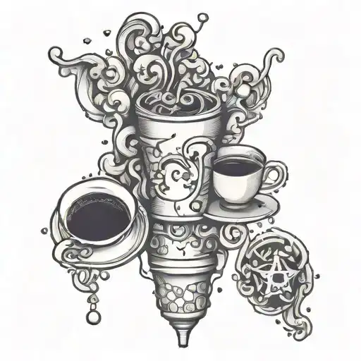 Dentistry And Coffee Molecules