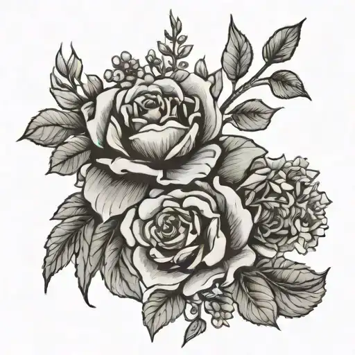 Birth Flower Bouquet February And August