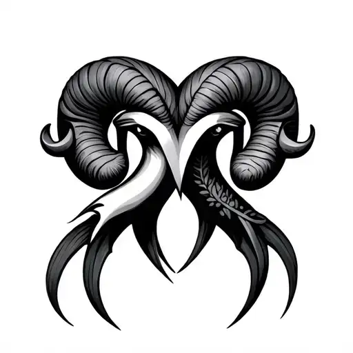 Aries And Cancer Love Symbol