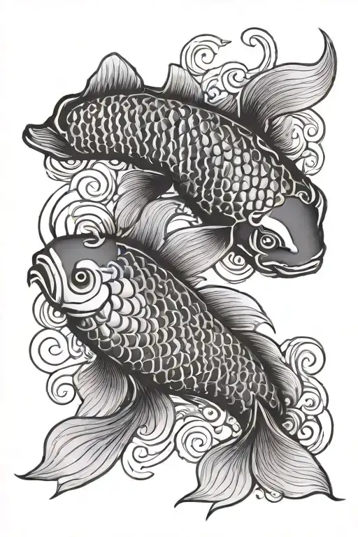Koi Fish Ying Yang