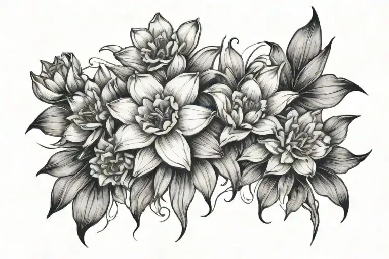 Daffodil And Water Lily