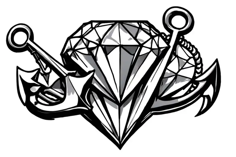 Two Dimonds And An Anchor