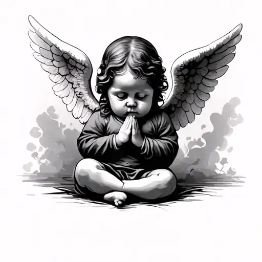 Baby Angel Praying
