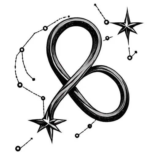 Infinity Symbol And Libra Constellation