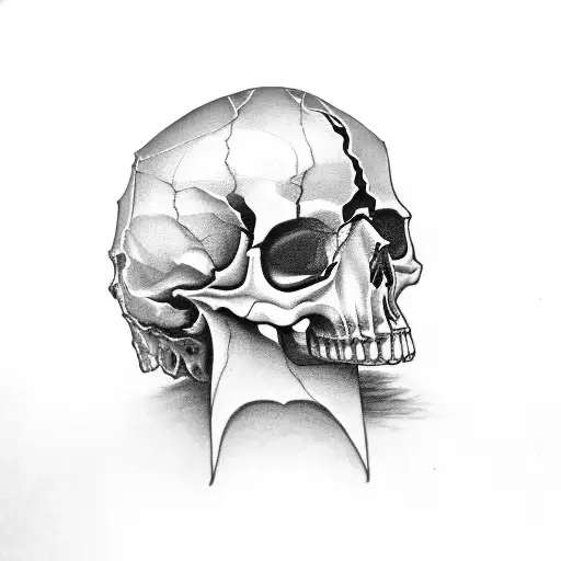 Woman Skull With Crown