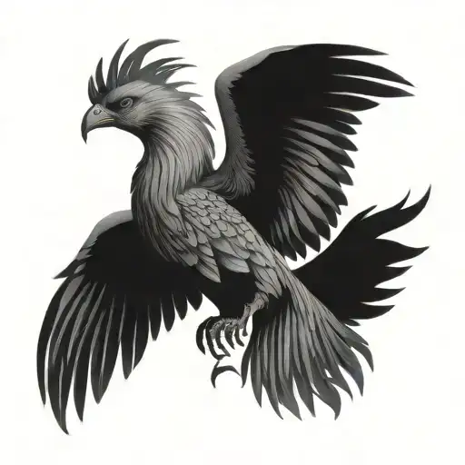 Realistic Phoenix Bird