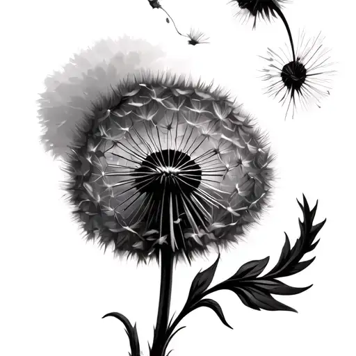 Dandelion Blowing In The Wind