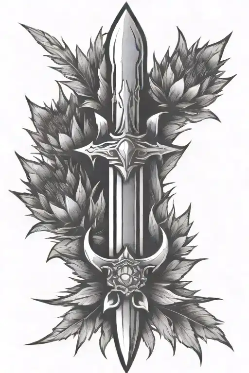 Dagger With Thistle