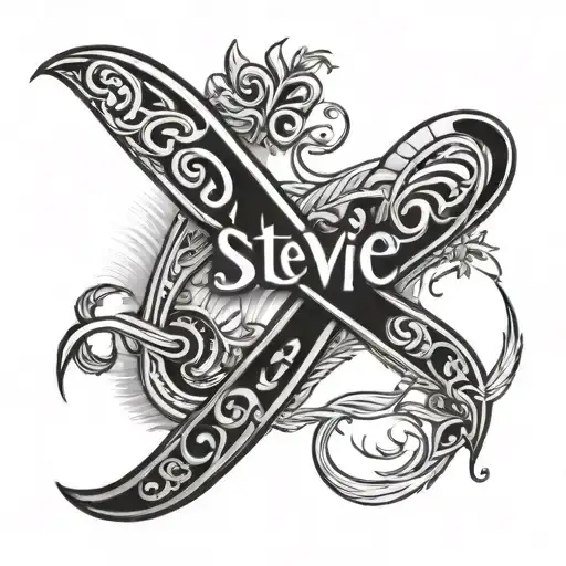 The Name Stevie With A Infinity Symbol